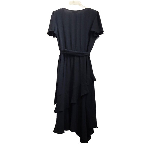 Sofia Jeans by Sofia Vergara Black Tiered Faux Wrap Dress - Picture 5 of 11